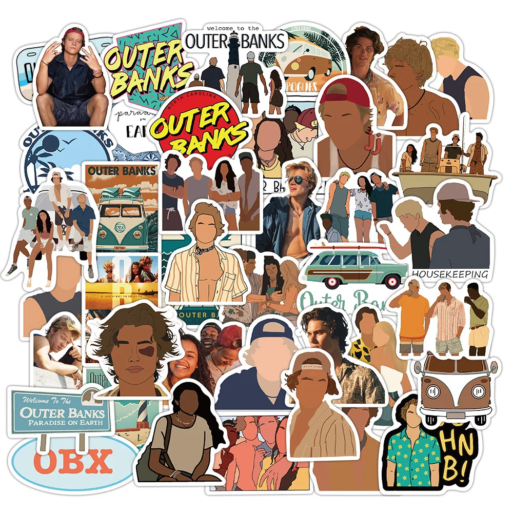 100 шт. Новый ТВ показать внешние банки Стикеры DIY Автомобиль Мотоцикл путешествия