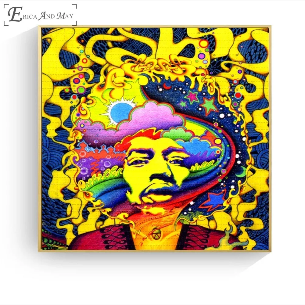 Винтажный постер с музыкальным принтом Lsd Acid картина маслом на холсте настенное