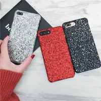 matcheasy hard phone cases for iphone 13 12 11 7 8 plus xr back cover glitter bling shiny powder coque for iphone x cases fundas