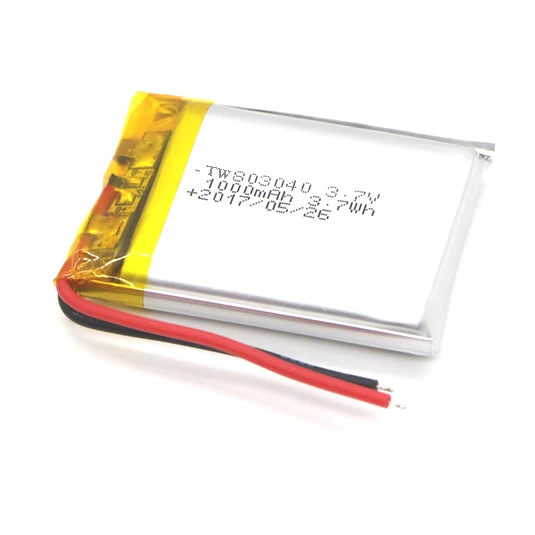 

li-ion battery 3.7v 1500mah 803040 rectangular lithium ion battery Lipo battery