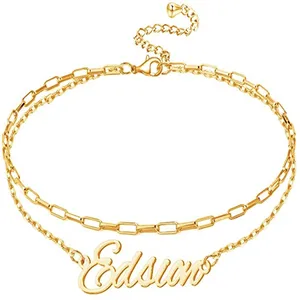 Модное популярное многослойное ожерелье DOREMI, браслет на ногу, женское нежное многослойное ожерелье под заказ, браслет на ногу