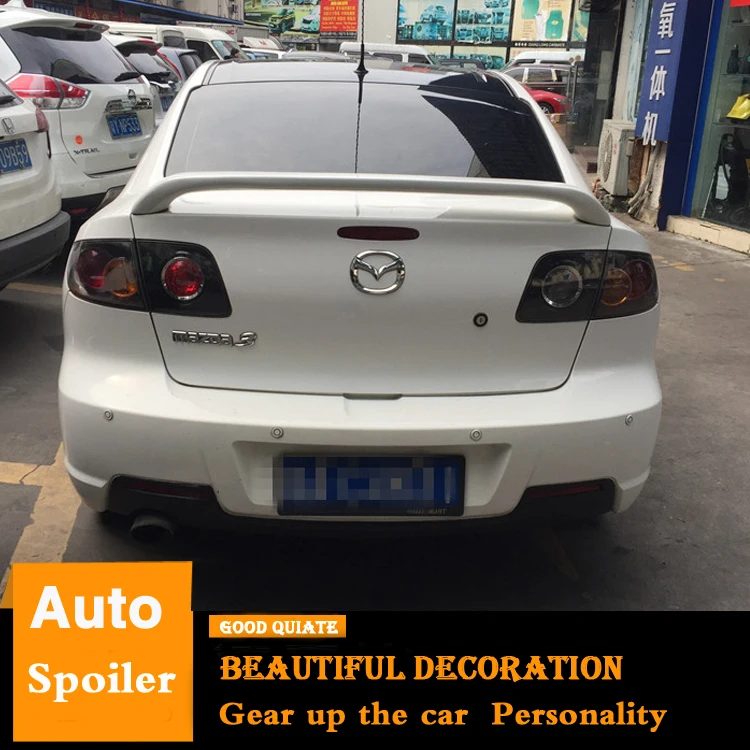 Спойлер для Mazda 3 спортивный спойлер из АБС пластика заднего крыла автомобиля 2006