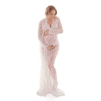 pregnancy women dresses lace photography props maxi maternity gown maternity clothing