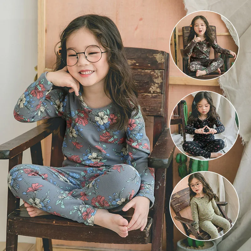 Комплект одежды для маленьких девочек штаны наряды мальчиков комплекты пижам