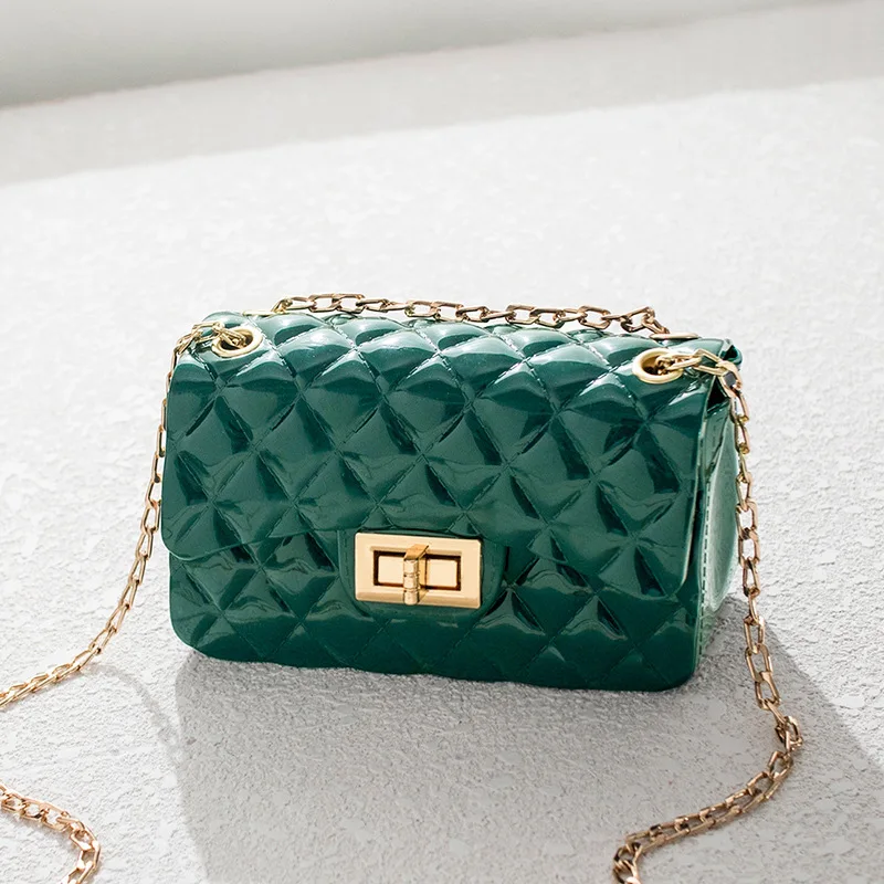 

Patent leather small bag female jelly shoulder messenger bag bags for women luxury handbags women bags designer clutch purses
