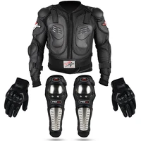 pro biker motorcycle jacket men full body motocross protector armor racing moto jacket riding protection protective gear glove