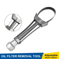 universal car auto oil filter wrench removal tool cap spanner strap wrench 60mm 120mm diameter adjustable oil filter repair tool