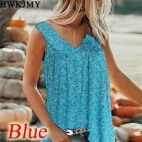 womens fashion summer v neck off shoulder short sleeved tops pleated blouses casual printing loose t shirt ladies shirts
