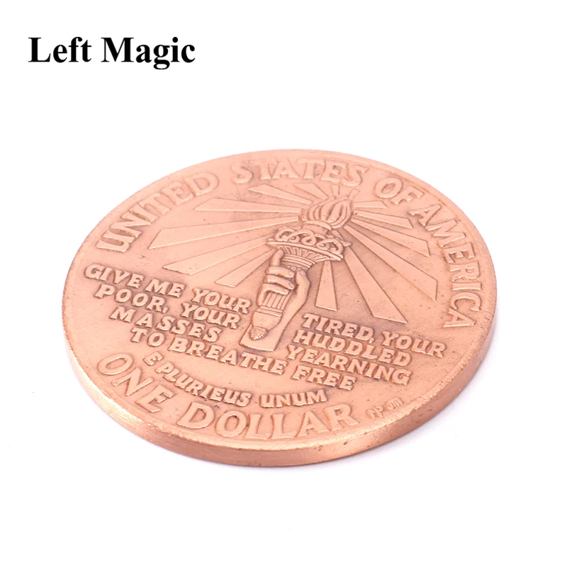 Статуя Свободы древняя монета (размер Морган доллар) волшебная волшебные трюки