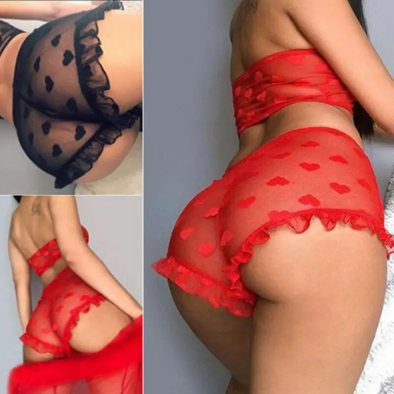 Женские сетчатые шорты ночное белье пижамы в сеточку комплект Babydoll|Комплекты