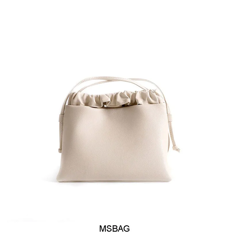 

Pleated Bag with Cat Design 2020 New Style Women's Leather Bags Artistic Hipster Casual Underarm Shoulder Messenger Bag