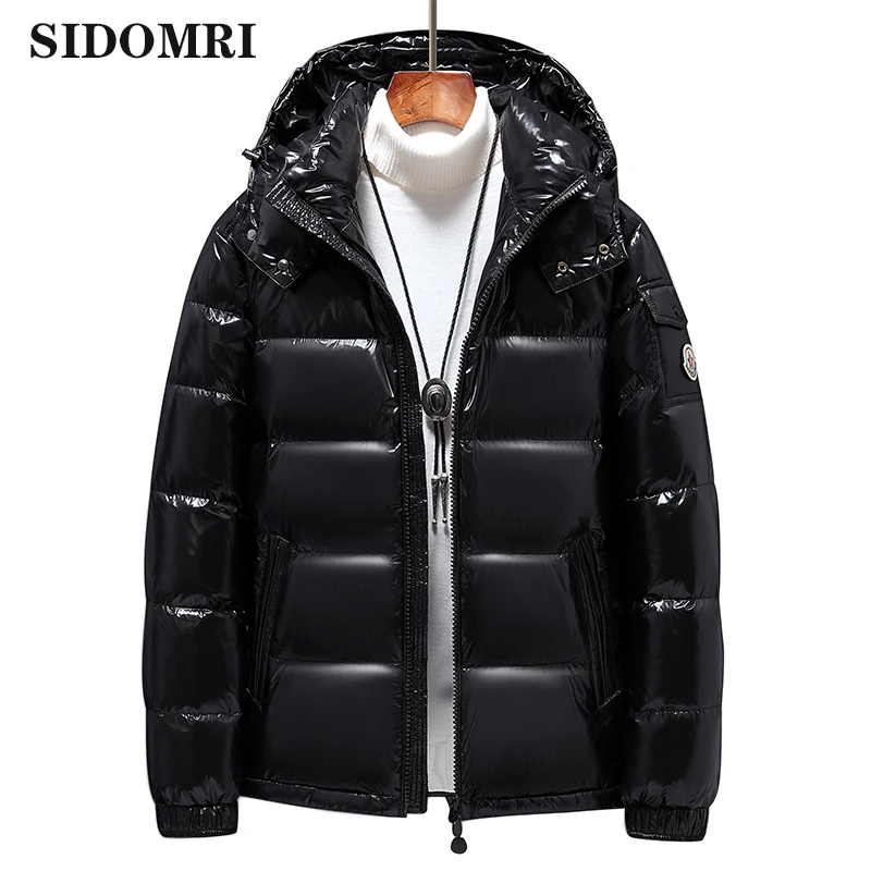 Men's White Duck Down Jacket Warm Hooded Thick Puffer Jacket Coat Male Casual High Quality Overcoat Thermal Winter brand cloth