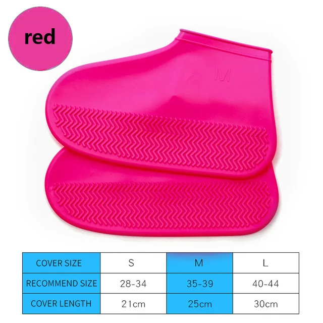 

Silicone shoe cover men's and women's rainproof shoe cover outdoor adult children's thickened durable silicone shoe cover