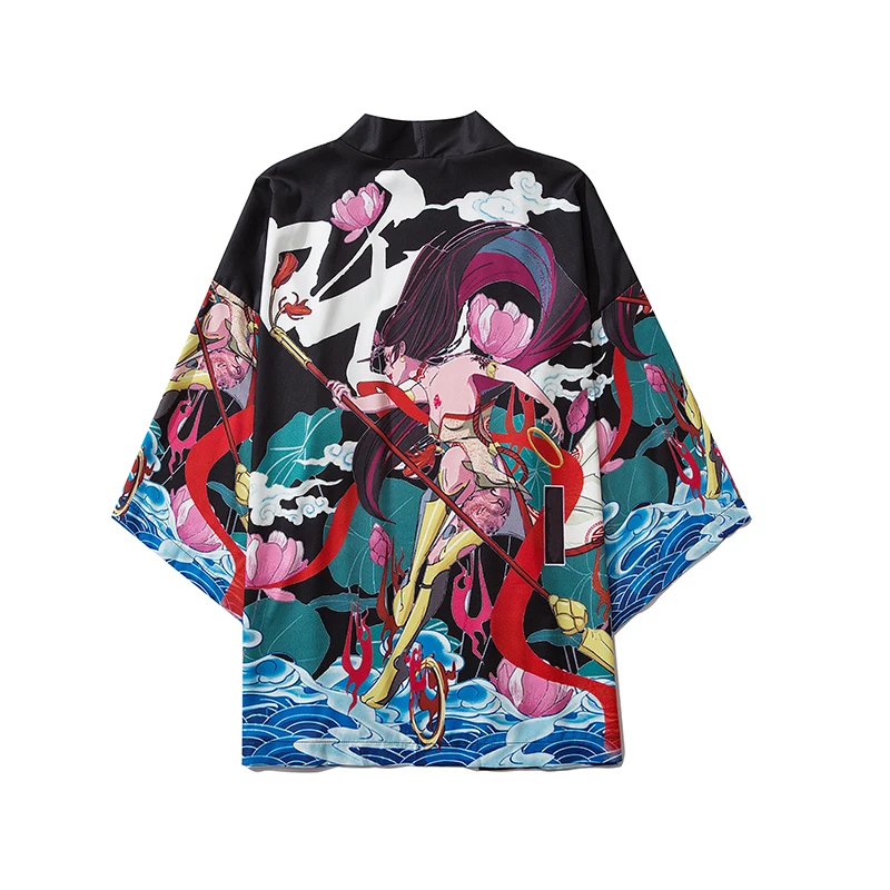 Новинка 2020 СВОБОДНЫЙ Модный летний пляжный кардиган в стиле Харадзюку японское