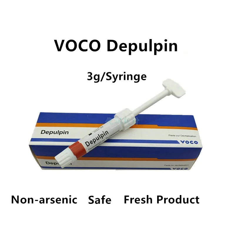 

1Pc VOCO Depulpin Dental Pulp Devitalizer Devitalization Paste Devitalizing Agent Endodontic Antipulp Non-arsenic 3g/Syringe
