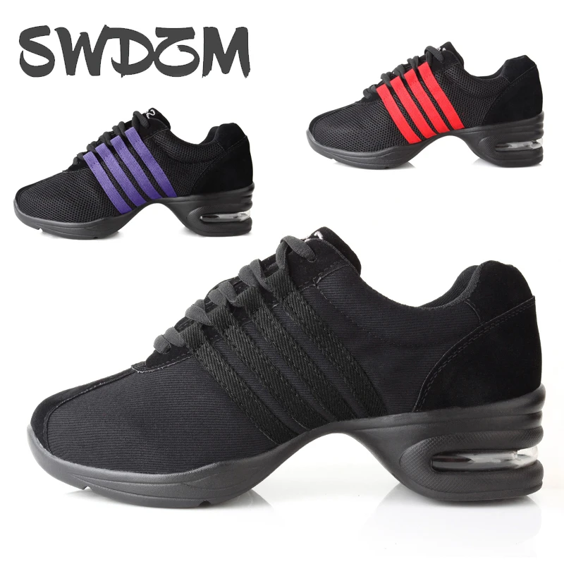 

SWDZM/современная танцевальная обувь; Женские кроссовки с мягкой подошвой; Женская танцевальная обувь в стиле хип-хоп; Женская спортивная обу...