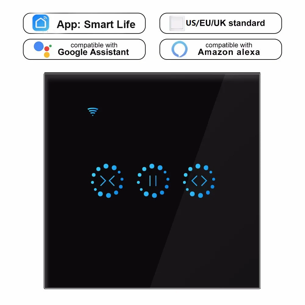 Переключатель для штор Tuya Smart Life с Wi Fi электрических жалюзи голосовое управление