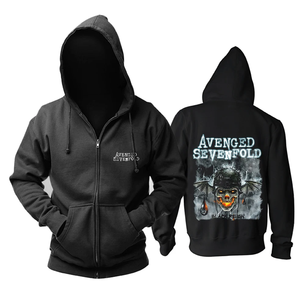 31 дизайн Harajuku череп Avenged Sevenfold A7X рок толстовки оболочка куртка панк тяжелый металл Толстовка молния флис sudadera