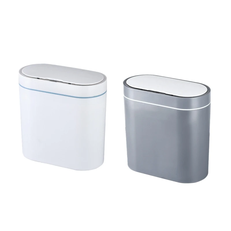 

8L Smart Sensor Trash Can Electronic Automatic Household Bathroom Waterproof Narrow Seam Smart Induction Bin