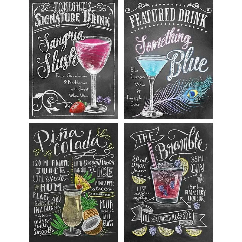 5d DIY алмазная живопись фруктовый сок коктейль Алмазная вышивка доска квадратная