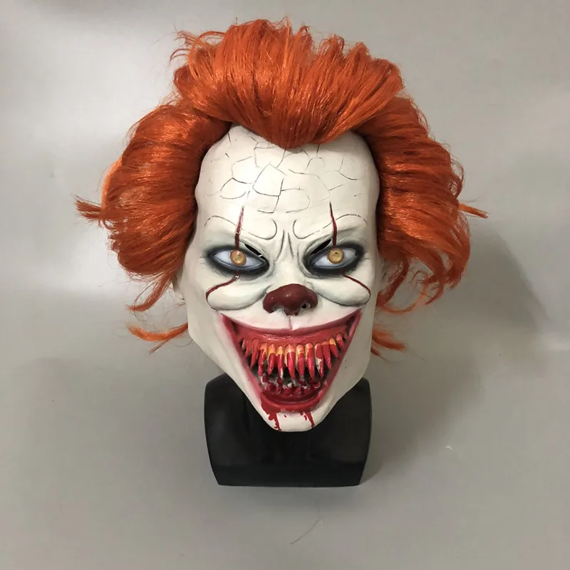 Oker маска пеннивайза Stephen King It Chapter Two 2 Horror Косплей латексные маски шлем клоун
