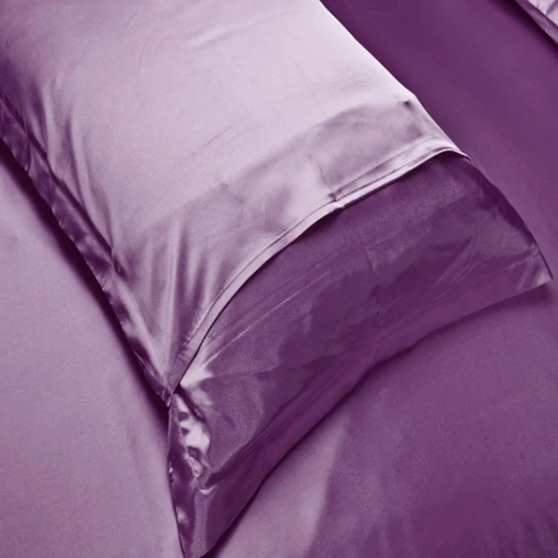 

48x74cm Imitate Mulberry Silk Pillowcase Luxury Emulation Satin Smooth Cushion Cover for Home Hotel Bedding Sleep Pillow Case