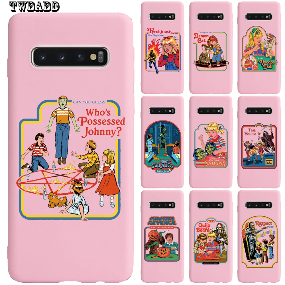 Забавный винтажный Чехол сатана на Хэллоуин для телефона Samsung S9 S8 S10 Plus S7 Edge Lite