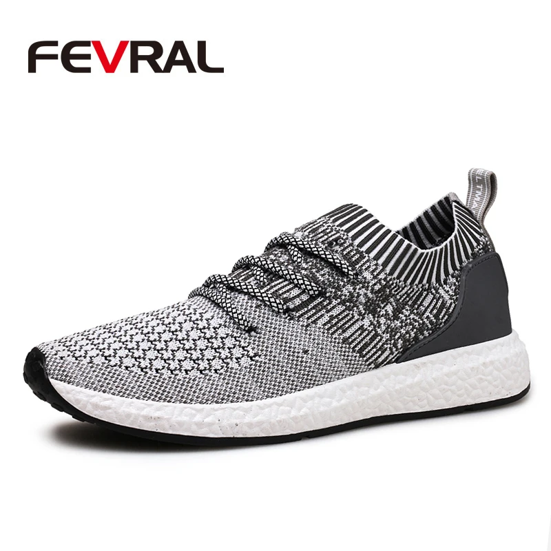 FEVRAL Brand Fashion Man Casual Shoes Big Size 38~46 Breathable &amp Light Lace-up Footwear 2020 Men Sneaker Tenis Zapatos | Обувь