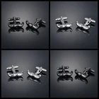 Модные черные запонки в форме бороды, французская рубашка с длинным рукавом с шипами и запонками