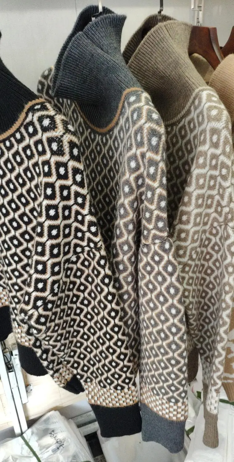 

Winter New Thick Loose Outer Wear Thin Pullover 2020 New Style Clothes Women's Sweater Retro Temperament Turtleneck Korean