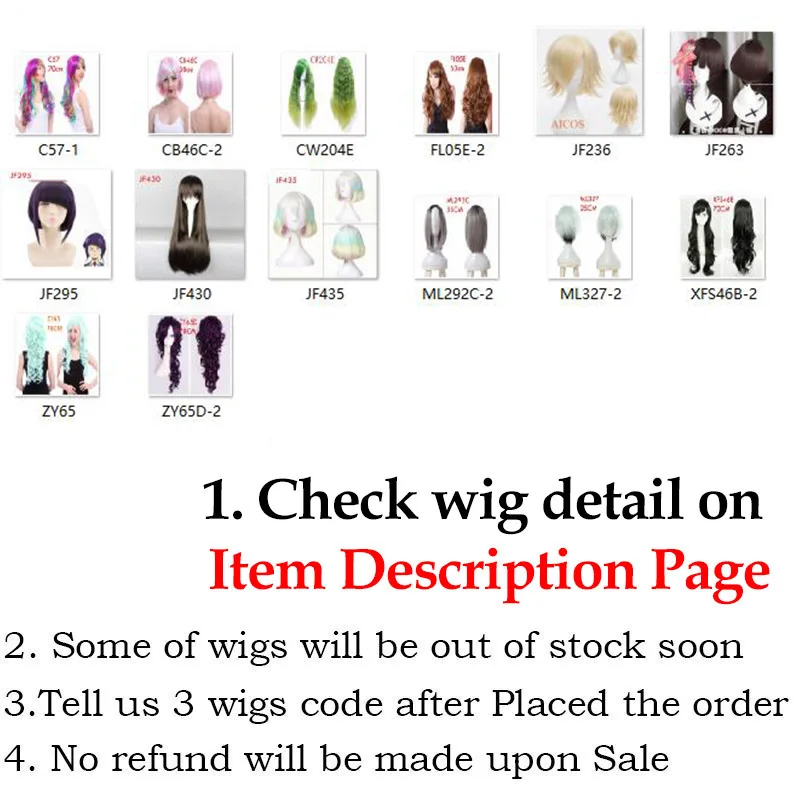 ROLECOS счастливый пакет парик Большая распродажа большая скидка свободный выбор