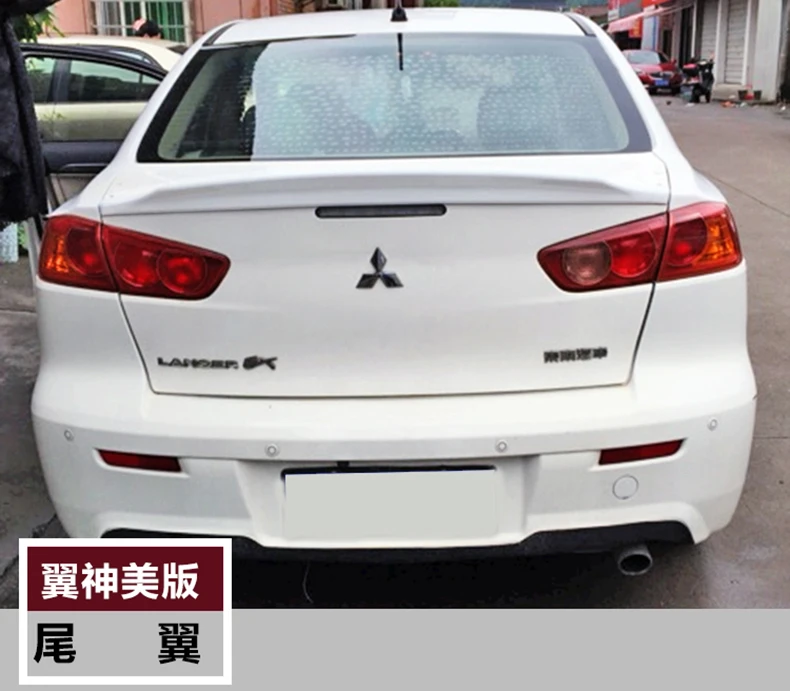 Для Mitsubishi lancer спойлер 2010-2015 высокого качества ABS Материал заднее крыло автомобиля