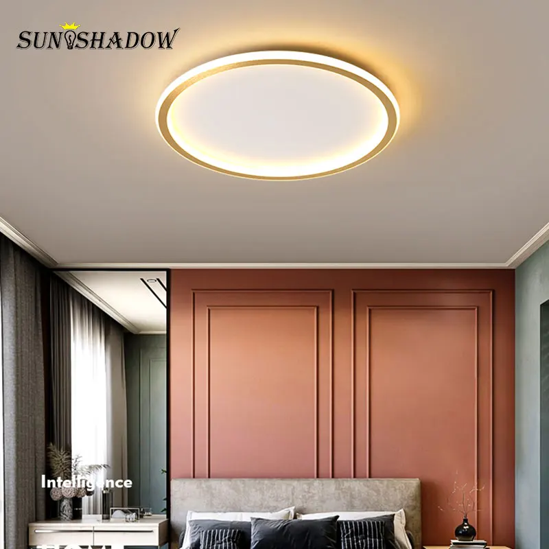 Luminarias de techo Led finas de 5CM lámpara de techo moderna para sala de estar, dormitorio, cocina, accesorios de iluminación interior