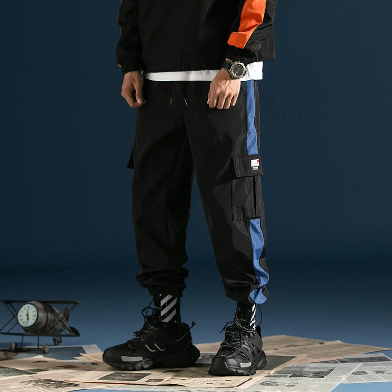 Брюки карго мужские с несколькими карманами джоггеры брюки султанки