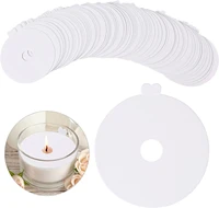 100pcs candle dust lids candle drip protectors disposable candle holder white paper candle holders pull tab lid for craft candle