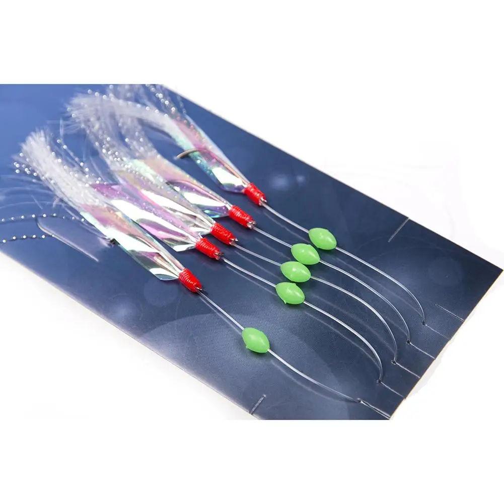 Sea Fishing Hook Tie Up Crystal Bright Filament With Inverse Spur Professional Tackle Tool Durable | Спорт и развлечения