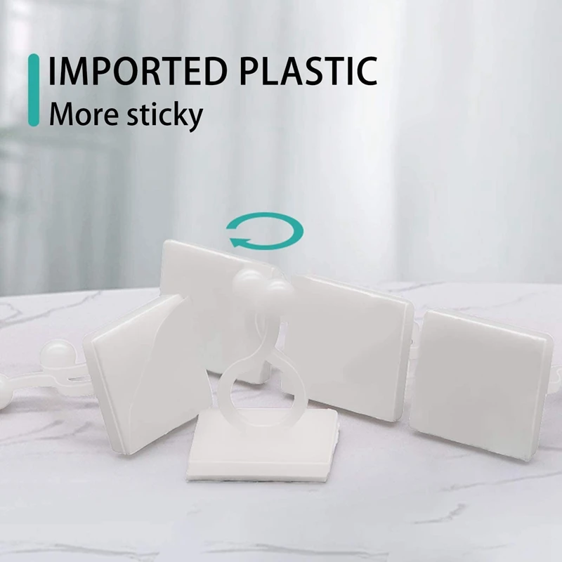 

150 Pieces of Plant Clamps, Cable Tie Clamps, Fixator Self-Adhesive Hooks and Rattan Clamp Bracket Kit