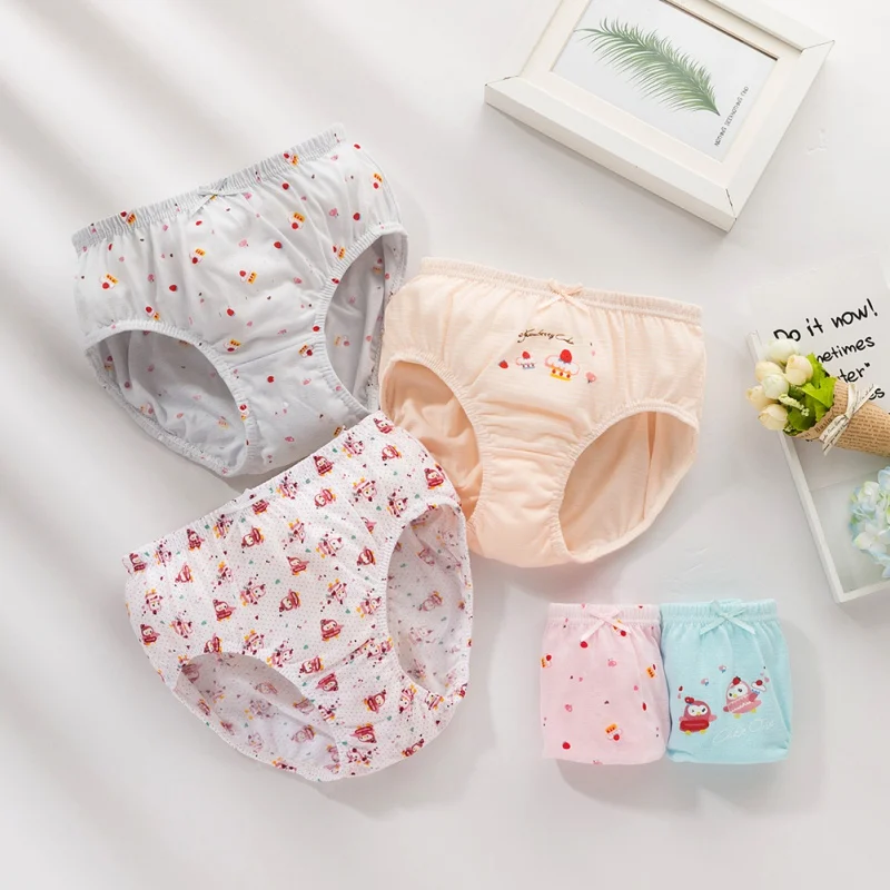 5 шт./Лот хлопковые трусы для девочек подростков|Трусики| |