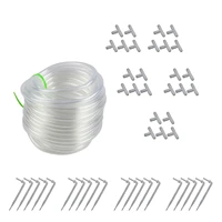 510m20m garden micro irrigation system bend arrow drippers 47mm hose with t connectors for potted plants greenhouse