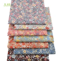floral series printed plain cotton fabricdiy quiltingsewing poplin material for babychild dressshirtskirt50x145cmpcc086