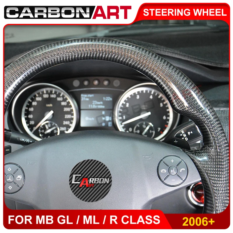 Рулевое колесо из углеродного волокна для Mercedes R ML GL class R300 R320 R350 R400 R500 ML350 GL450 GL500