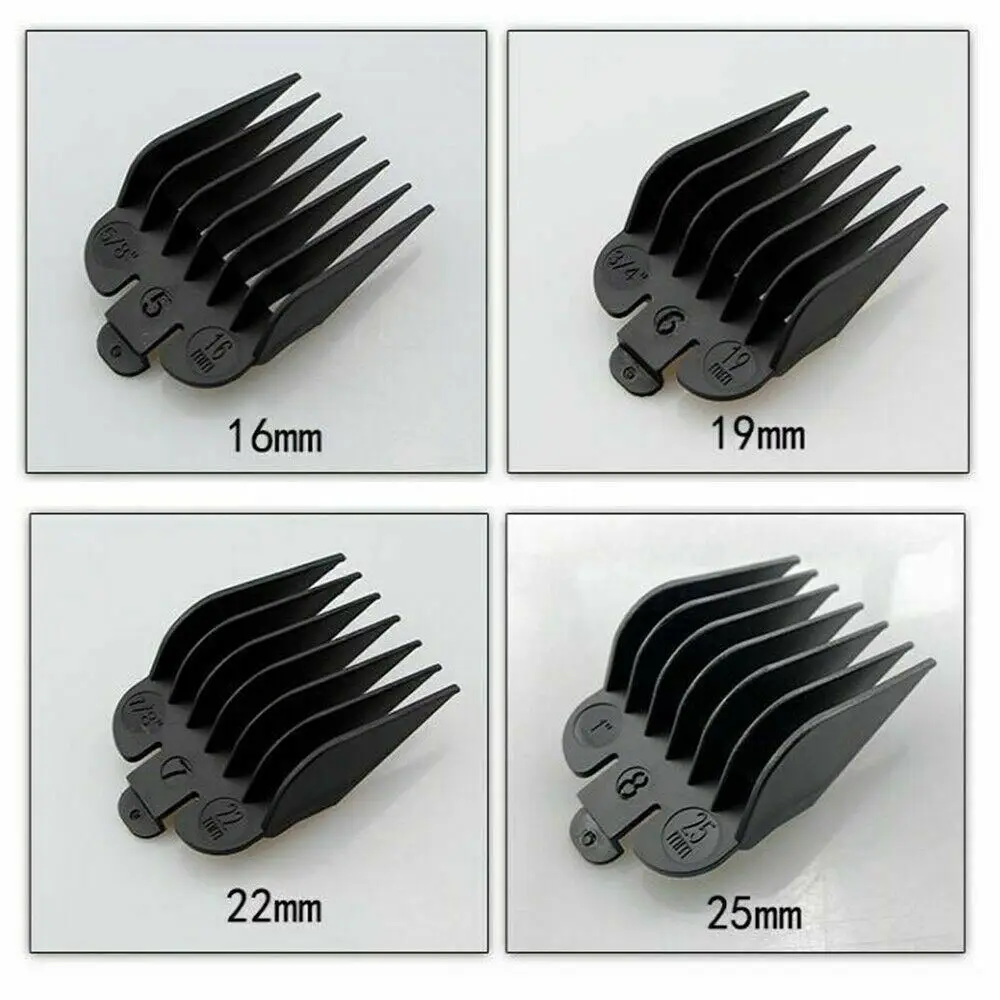 

8pcs Universal Hair Clipper Limit Comb Guide Attachment Size Barber Replacement