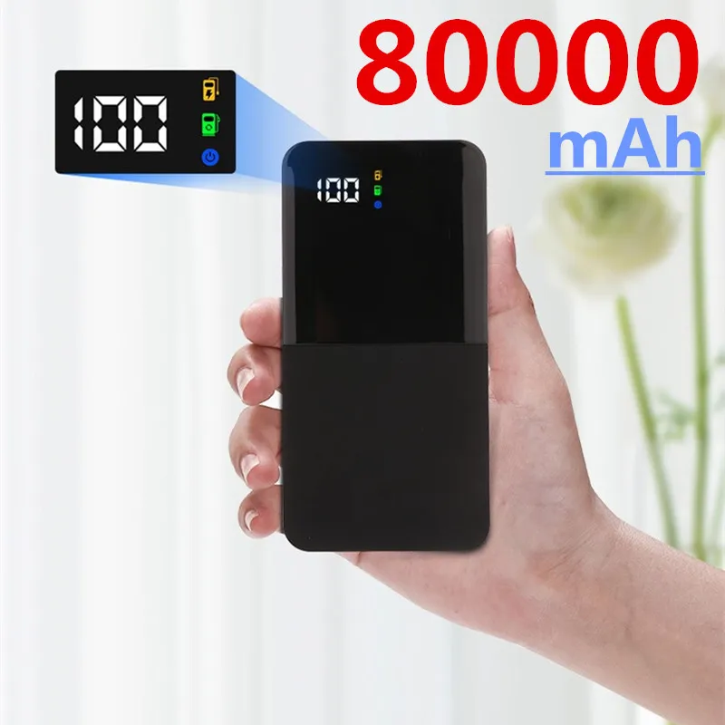Внешний аккумулятор с 2 USB-портами и светодиодным дисплеем 80000 мАч | Мобильные