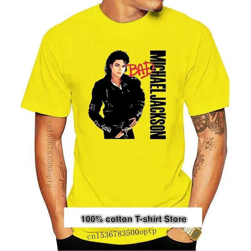 

Camiseta de Michael Jackson Bad para hombre y mujer, camisa de Hip Hop de moda, Fleek 5, Rap, de talla grande, ropa camiseta