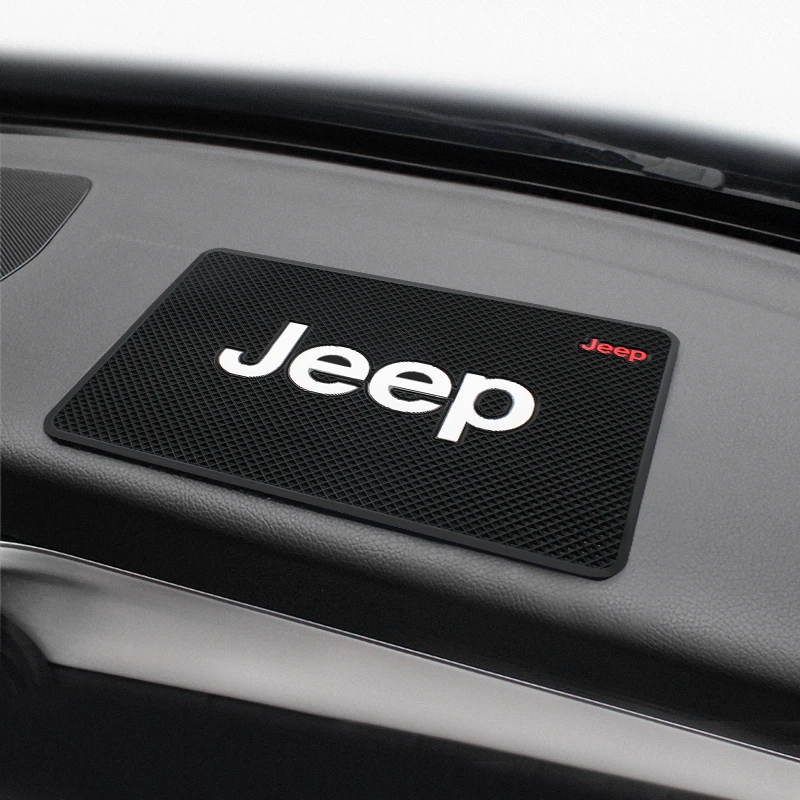 

PVC Car Anti-Slip Mat Sticky Auto Dashboard Non-Slip Pad Accessories for JEEP Grand Cherokee Patriot Renegade Wrangler Compass
