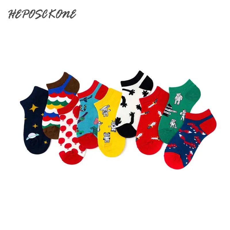 Новинка Осень зима креативные парные модные носки Модные счастливые в стиле хип