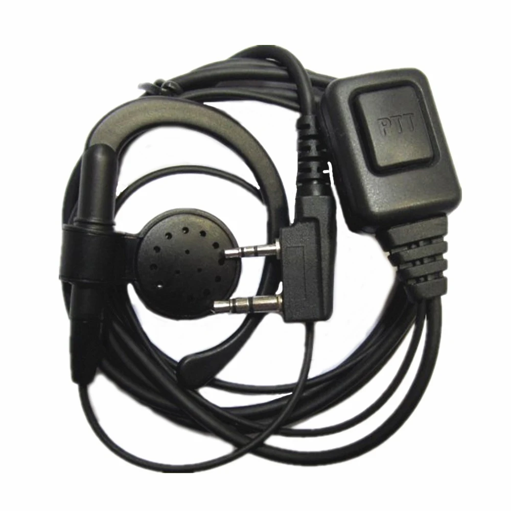 2x C-образный ушной крючок наушник гарнитура наушники PTT для Kenwood Baofeng