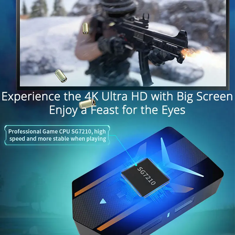 Конвертер для контроллера PUBG с клавиатурой и мышью адаптер HDMI 4K Bluetooth стандартное