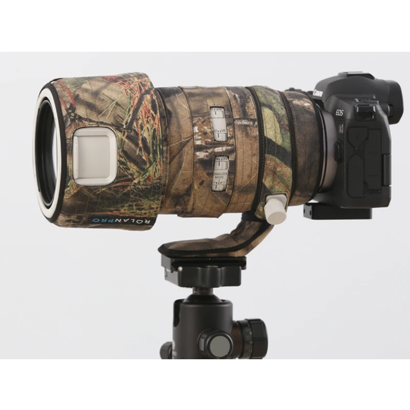 ROLANPRO водонепроницаемый чехол для объектива Canon RF 100-500 мм F/4 5-7 1 L IS USM Камуфляжный