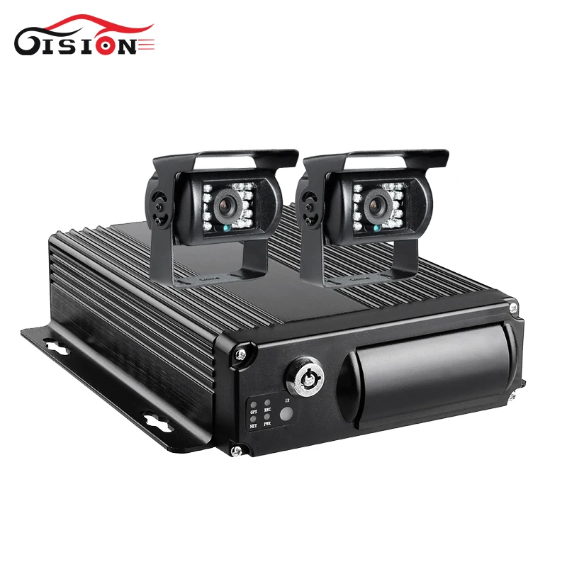 2Pcs Rearview Rear Bus Camera With 4CH 256G SD Vehicle Mobile Dvr 4G GPS Wifi Real Time Positioning G-sensor Loop Record Mdvr |